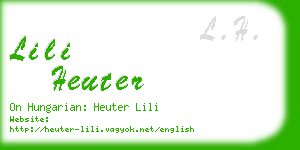 lili heuter business card